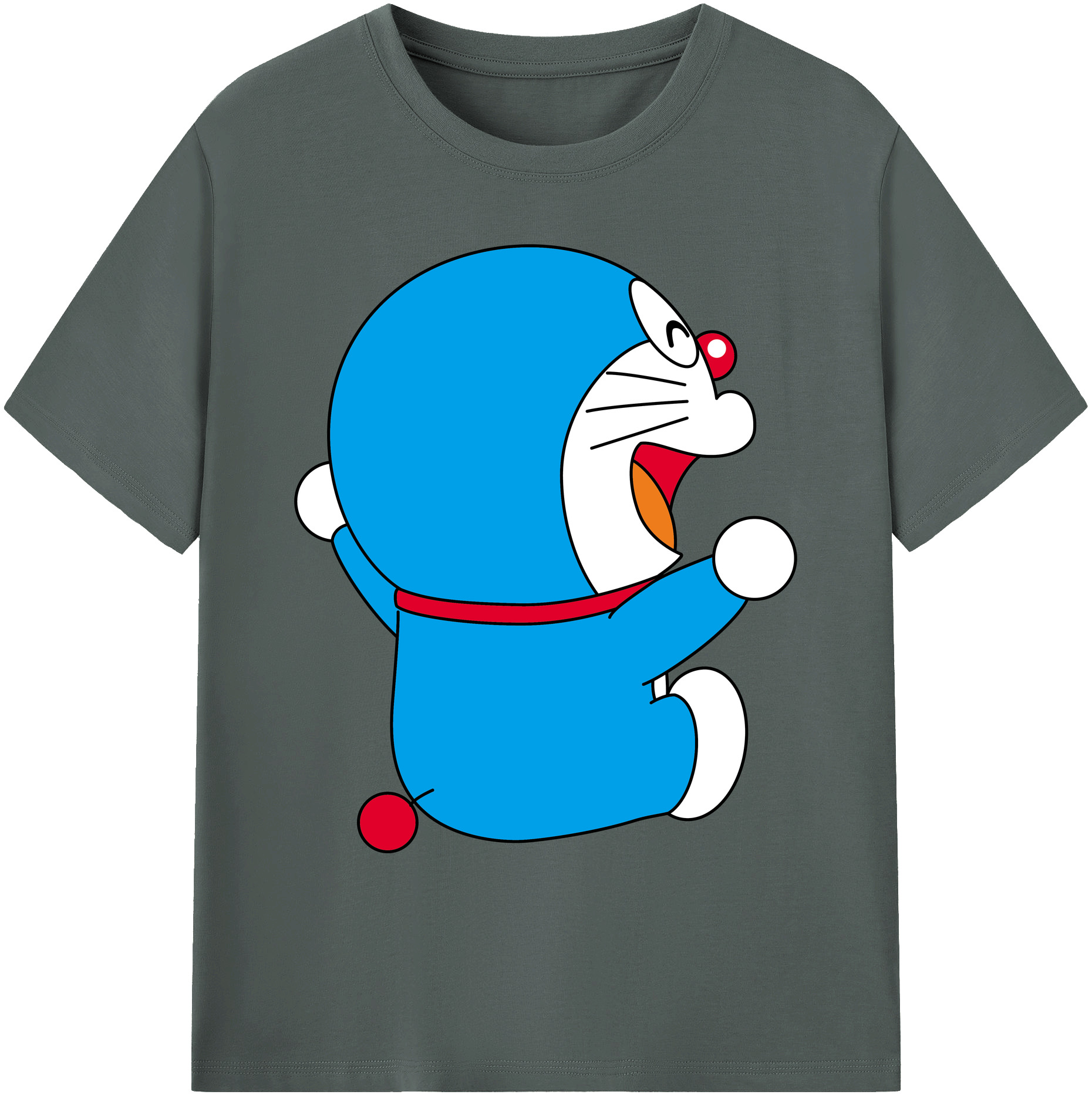 （画像用） ドラえもん Doraemon 綿100％ メンズ半袖Tシャツ｜肌触りやわらか＆通気性